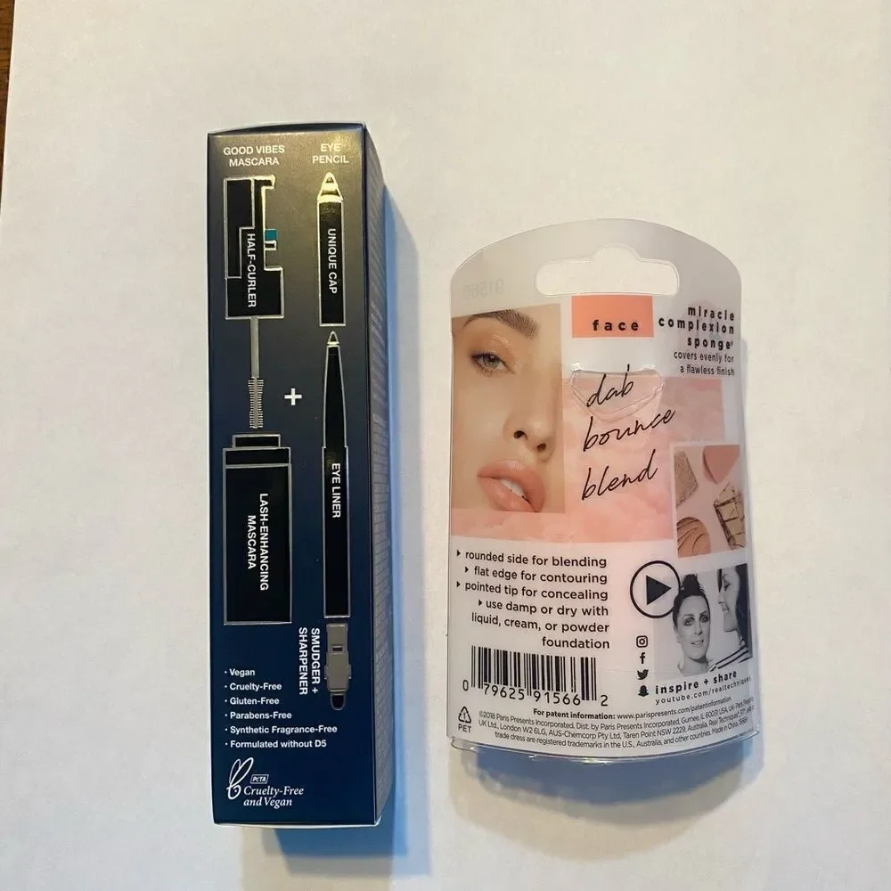 Tre’Stique Eye Duo Mascara + Eye Pencil and Real Techniques Make up Sponge